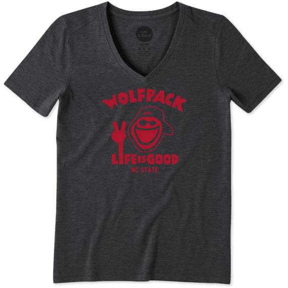 Women's NC State Wolfpack Jake Peace Cool Vee Women's NC State Wolfpack Jake Peace Cool Vee