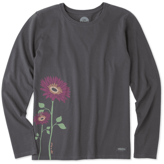 Women's Namaste Daisies Long Sleeve Crusher Tee Women's Namaste Daisies Long Sleeve Crusher Tee