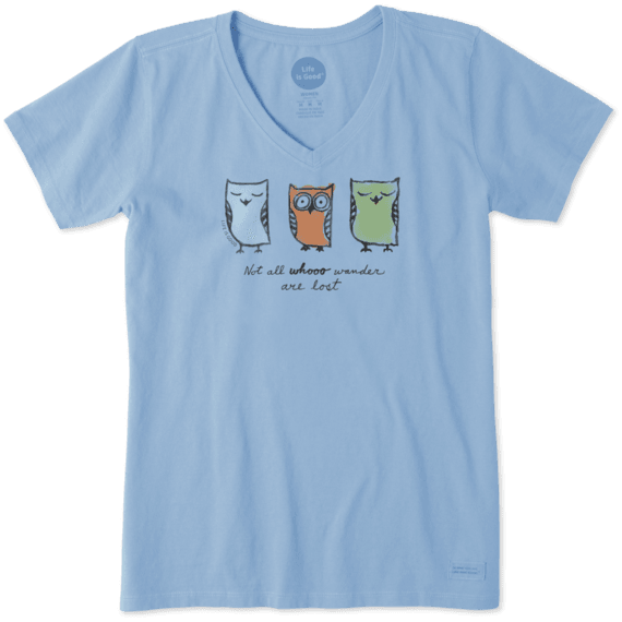 Women's Not All Whooo Wander Crusher Vee Women's Not All Whooo Wander Crusher Vee