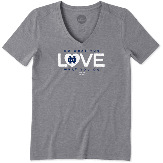 Women's Notre Dame DWYL Heart Cool Vee Women's Notre Dame DWYL Heart Cool Vee