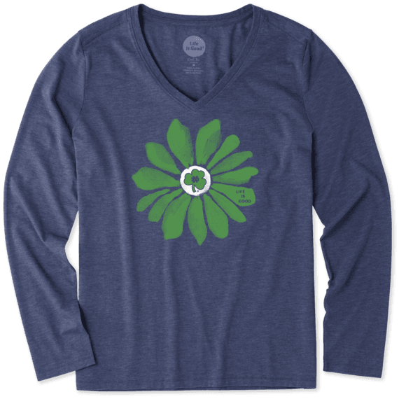 Women's Notre Dame Daisy Long Sleeve Cool Vee Women's Notre Dame Daisy Long Sleeve Cool Vee