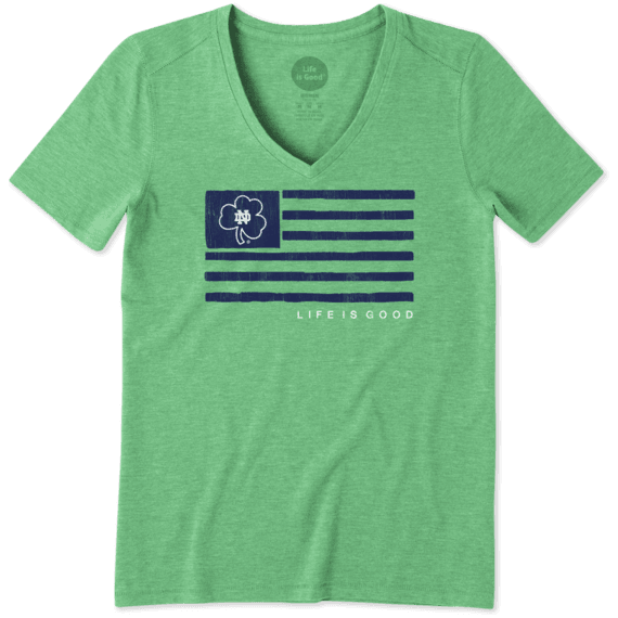 Women's Notre Dame Team Flag Cool Vee Women's Notre Dame Team Flag Cool Vee