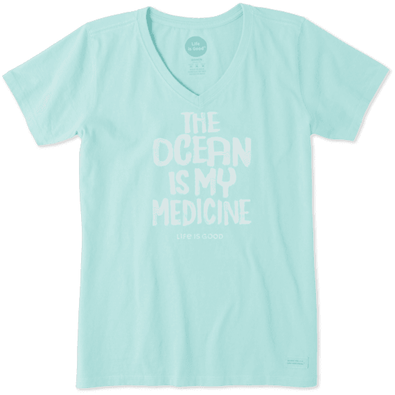 Women's Ocean Is My Medicine Crusher Vee Women's Ocean Is My Medicine Crusher Vee