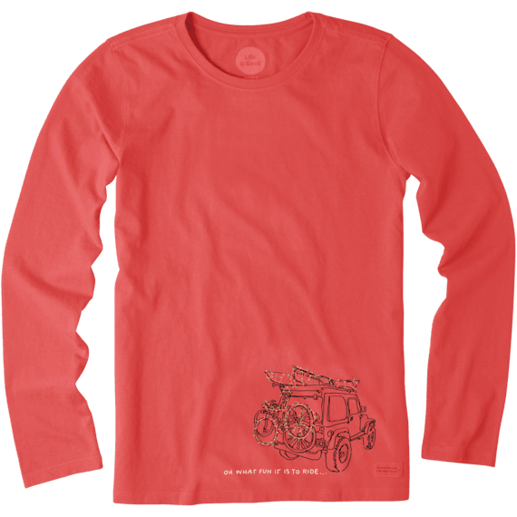 Women's Oh What Fun ATV Long Sleeve Crusher Tee Women's Oh What Fun ATV Long Sleeve Crusher Tee