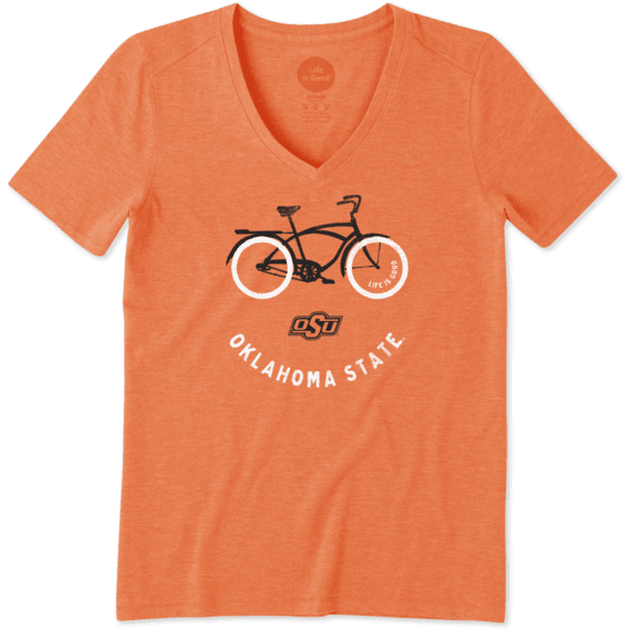 Women's Oklahoma State Beach Cruiser Cool Vee Women's Oklahoma State Beach Cruiser Cool Vee