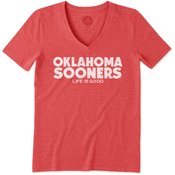 Women's Oklahoma State Life is Good Cool Vee Women's Oklahoma State Life is Good Cool Vee