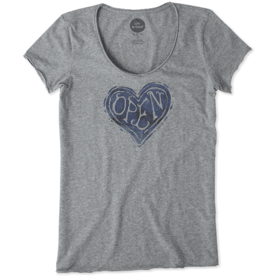 Women's Open Heart Smooth Scoop Tee Women's Open Heart Smooth Scoop Tee