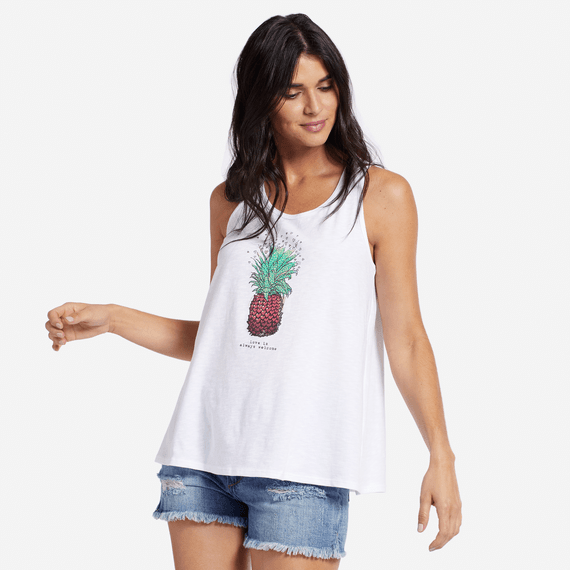 Women's Pineapple Love Breezy Scoop Tee Women's Pineapple Love Breezy Scoop Tee
