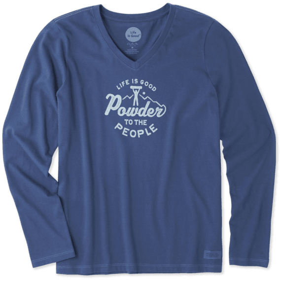 Women's Powder To The People Long Sleeve Crusher Vee Women's Powder To The People Long Sleeve Crusher Vee