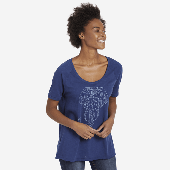 Women's Primal Elephant Easy Tee Women's Primal Elephant Easy Tee