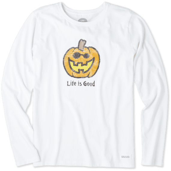 Women's Pumpkin Long Sleeve Crusher Tee Women's Pumpkin Long Sleeve Crusher Tee