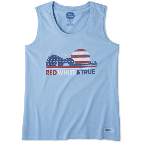 Women's Red White & True Crusher Scoop Tank Women's Red White & True Crusher Scoop Tank
