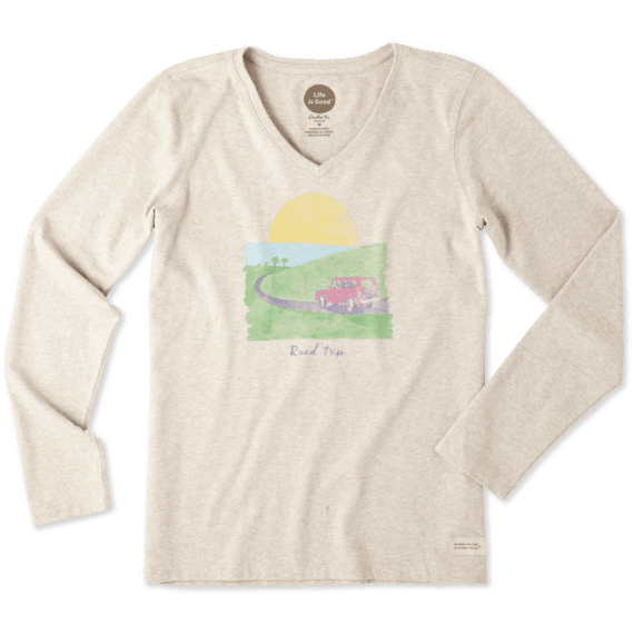 Women's Road Trip Long Sleeve Crusher Vee Women's Road Trip Long Sleeve Crusher Vee