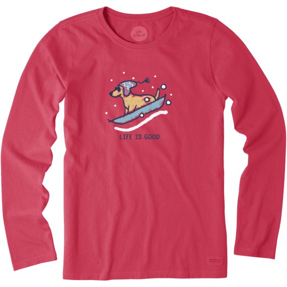 Women's Rocket Sled Long Sleeve Crusher Tee Women's Rocket Sled Long Sleeve Crusher Tee