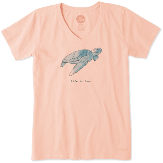 Women's Sea Turtle Crusher Vee Women's Sea Turtle Crusher Vee