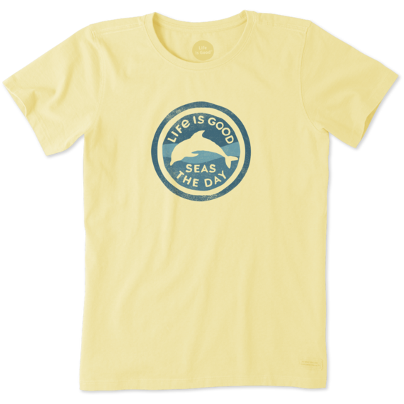 Women's Seas The Day Dolphin Crusher Tee Women's Seas The Day Dolphin Crusher Tee