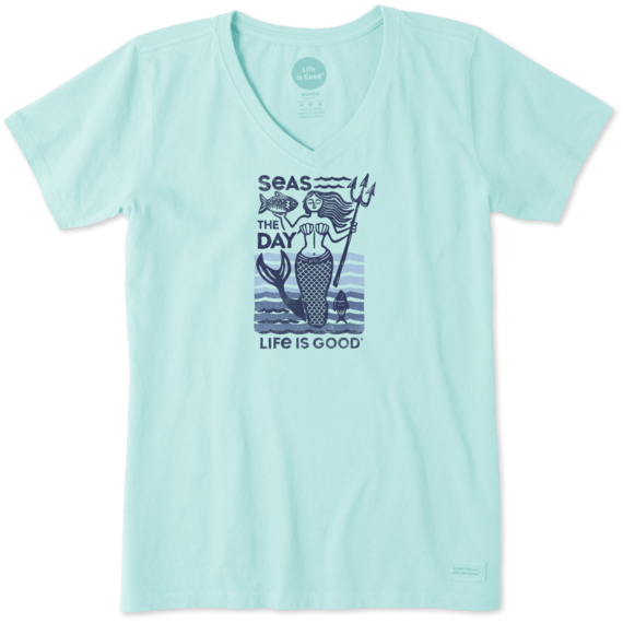 Women's Seas The Day Mermaid Crusher Vee Women's Seas The Day Mermaid Crusher Vee