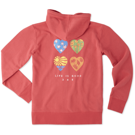 Women's Season Hearts Go-To Zip Hoodie Women's Season Hearts Go-To Zip Hoodie