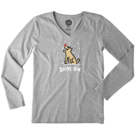 Women's Shine On Rocket Long Sleeve Crusher Vee Women's Shine On Rocket Long Sleeve Crusher Vee