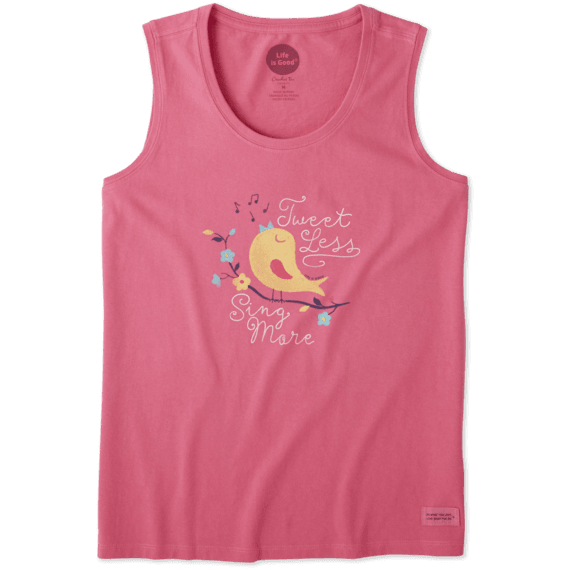 Women's Sing More Tweet Less Crusher Scoop Tank Women's Sing More Tweet Less Crusher Scoop Tank