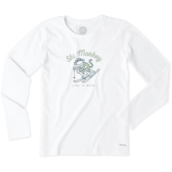 Women's Ski Monkey Long Sleeve Crusher Tee Women's Ski Monkey Long Sleeve Crusher Tee
