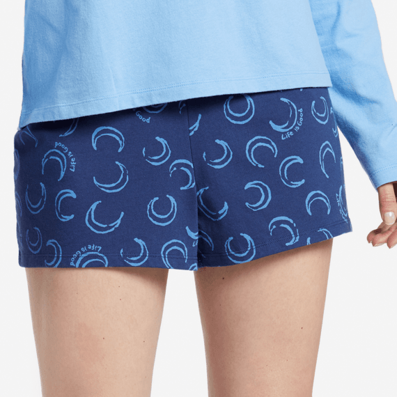 Women's Sleepy Moon Toss Knit Sleep Short Women's Sleepy Moon Toss Knit Sleep Short