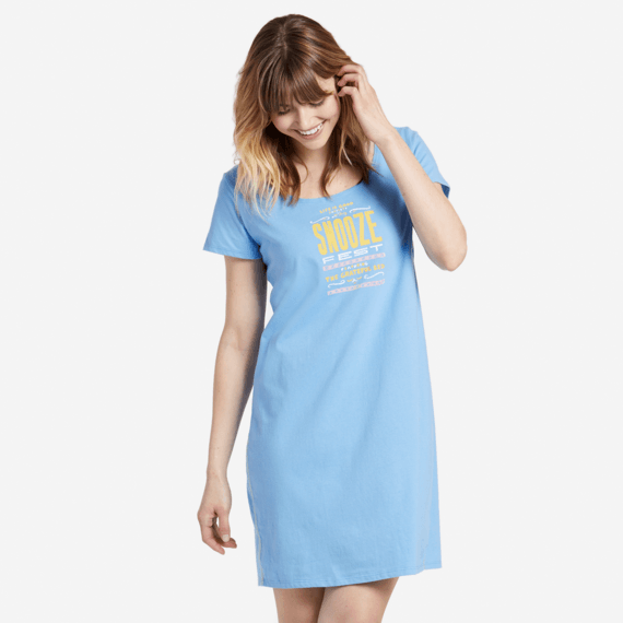 Women's Sleepy Snooze Fest Sleep Tee Dress Women's Sleepy Snooze Fest Sleep Tee Dress
