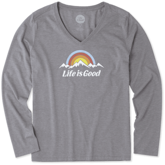 Women's Snowy Mountains Long Sleeve Cool Vee Women's Snowy Mountains Long Sleeve Cool Vee