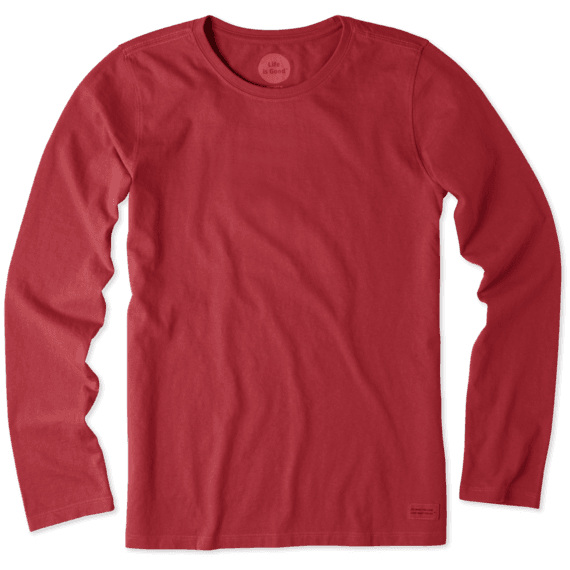 Women's Solid Crusher Tee Long Sleeve Women's Solid Crusher Tee Long Sleeve