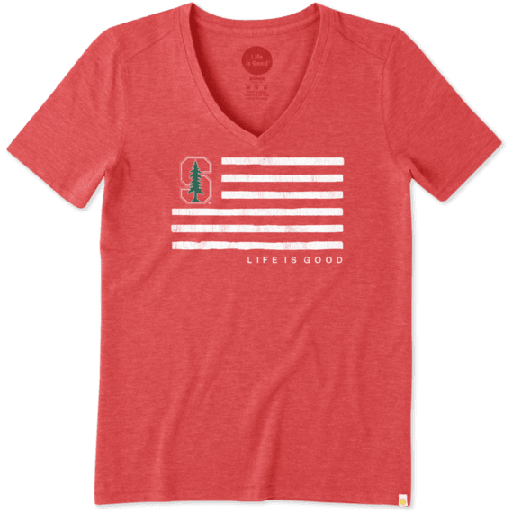 Women's Stanford Team Flag Cool Vee Women's Stanford Team Flag Cool Vee