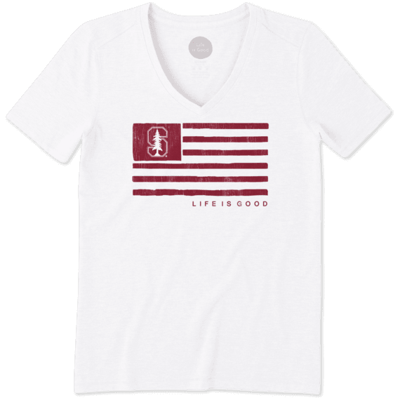 Women's Stanford Team Flag Cool Vee Women's Stanford Team Flag Cool Vee