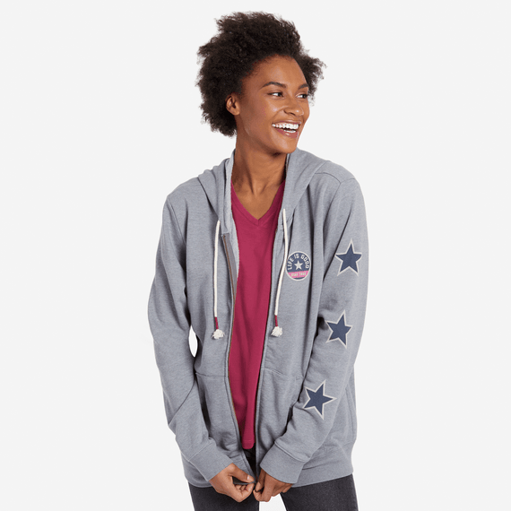 Women's Stay True Stars Simply True Zip Hoodie Women's Stay True Stars Simply True Zip Hoodie