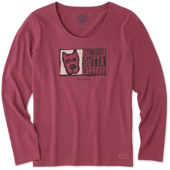 Women's Straight Outta Rescue Long Sleeve Crusher Scoop Women's Straight Outta Rescue Long Sleeve Crusher Scoop