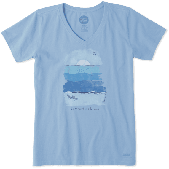 Women's Summertime Blues Crusher Vee Women's Summertime Blues Crusher Vee