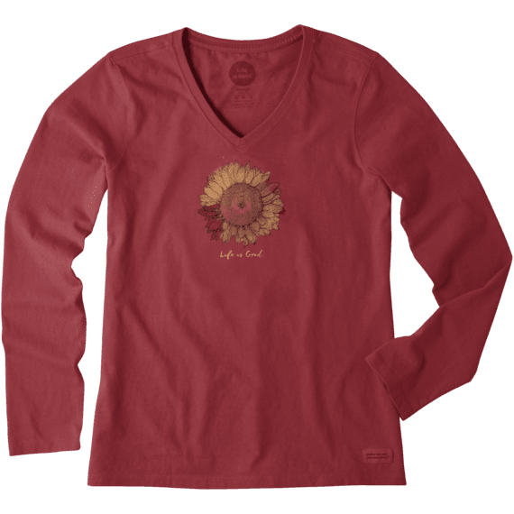 Women's Sunflower Long Sleeve Crusher Vee Women's Sunflower Long Sleeve Crusher Vee