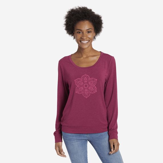 Women's Supreme Mandala Pattern Supreme Scoop Pullover Women's Supreme Mandala Pattern Supreme Scoop Pullover