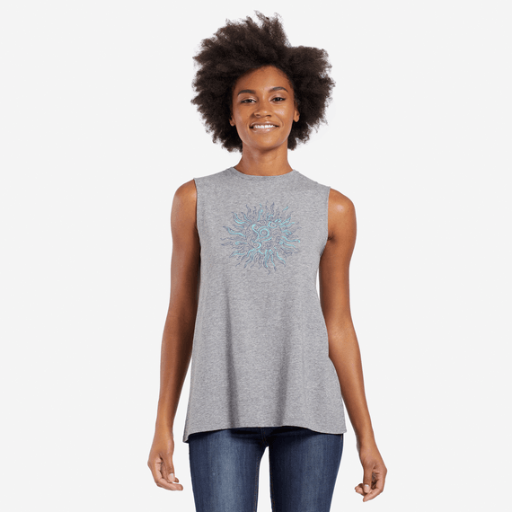 Women's Swirly Sun Smooth Tank Women's Swirly Sun Smooth Tank