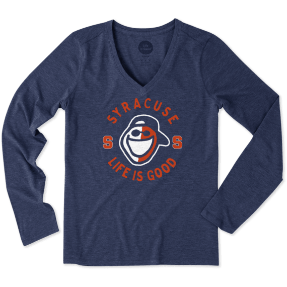 Women's Syracuse Jake Face Paint Long Sleeve Cool Vee Women's Syracuse Jake Face Paint Long Sleeve Cool Vee