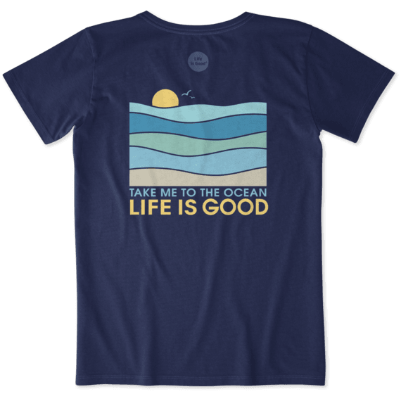 Women's Take Me To The Ocean Crusher Vee Women's Take Me To The Ocean Crusher Vee
