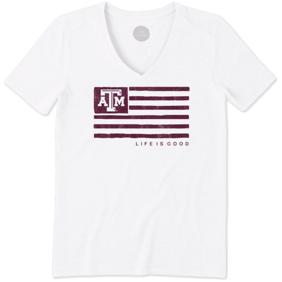 Women's Texas A&M Aggies Team Flag Cool Vee Women's Texas A&M Aggies Team Flag Cool Vee