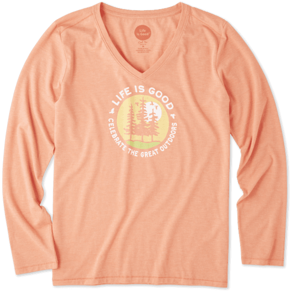 Women's The Great Outdoors Long Sleeve Cool Vee Women's The Great Outdoors Long Sleeve Cool Vee