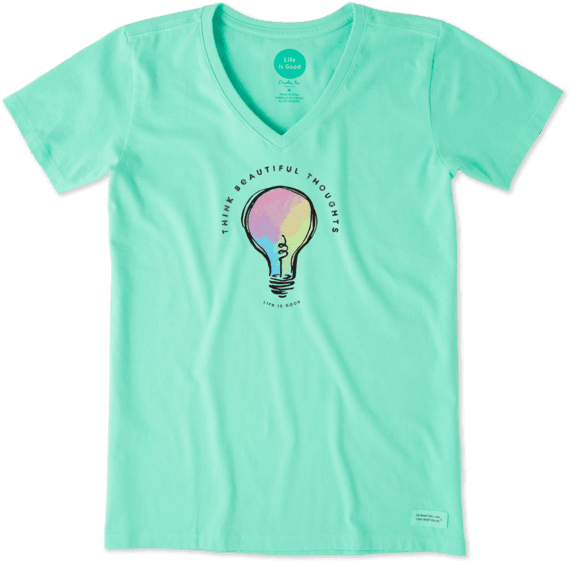Women's Think Beautiful Thoughts Crusher Vee Women's Think Beautiful Thoughts Crusher Vee