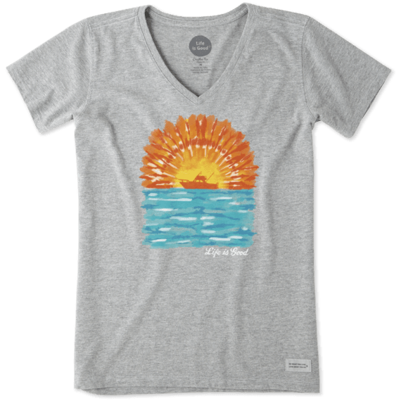 Women's Tie Dye Boating Crusher Vee Women's Tie Dye Boating Crusher Vee