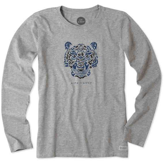 Women's Tiger Face Long Sleeve Crusher Tee Women's Tiger Face Long Sleeve Crusher Tee