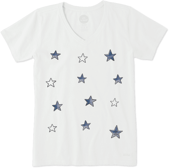 Women's Tossed Stars Crusher Vee Women's Tossed Stars Crusher Vee