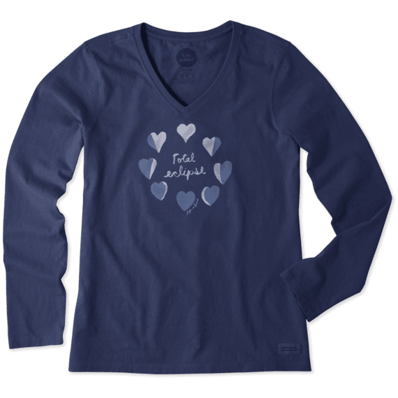 Women's Total Eclipse Hearts Long Sleeve Crusher Vee Women's Total Eclipse Hearts Long Sleeve Crusher Vee