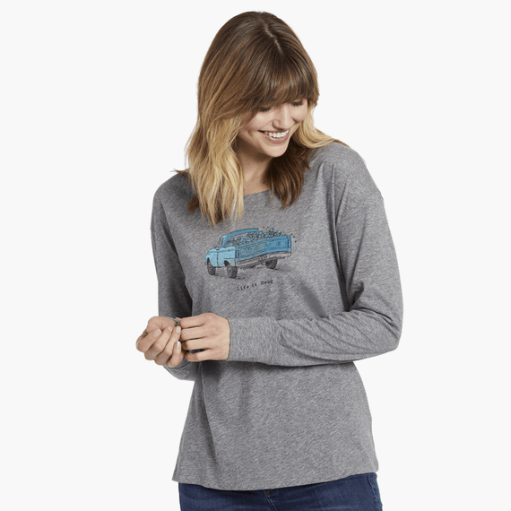 Women's Truck Love Long Sleeve Breezy Tee Women's Truck Love Long Sleeve Breezy Tee