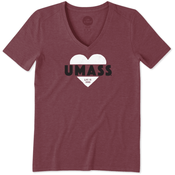 Women's UMass Heart Knockout Cool Vee Women's UMass Heart Knockout Cool Vee