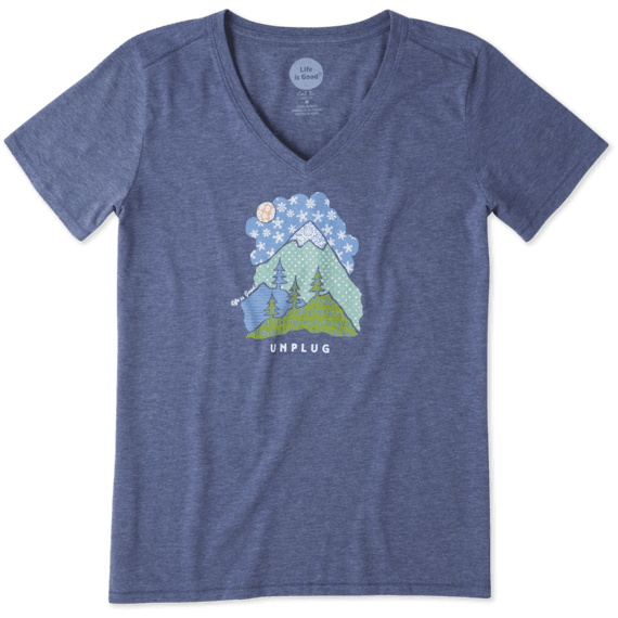Women's Unplug Snowy Mountain Cool Vee Women's Unplug Snowy Mountain Cool Vee