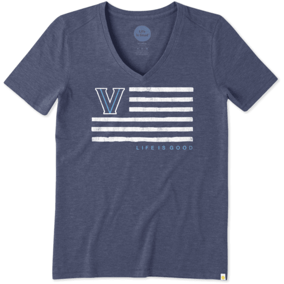 Women's Villanova Flag Cool Vee Women's Villanova Flag Cool Vee